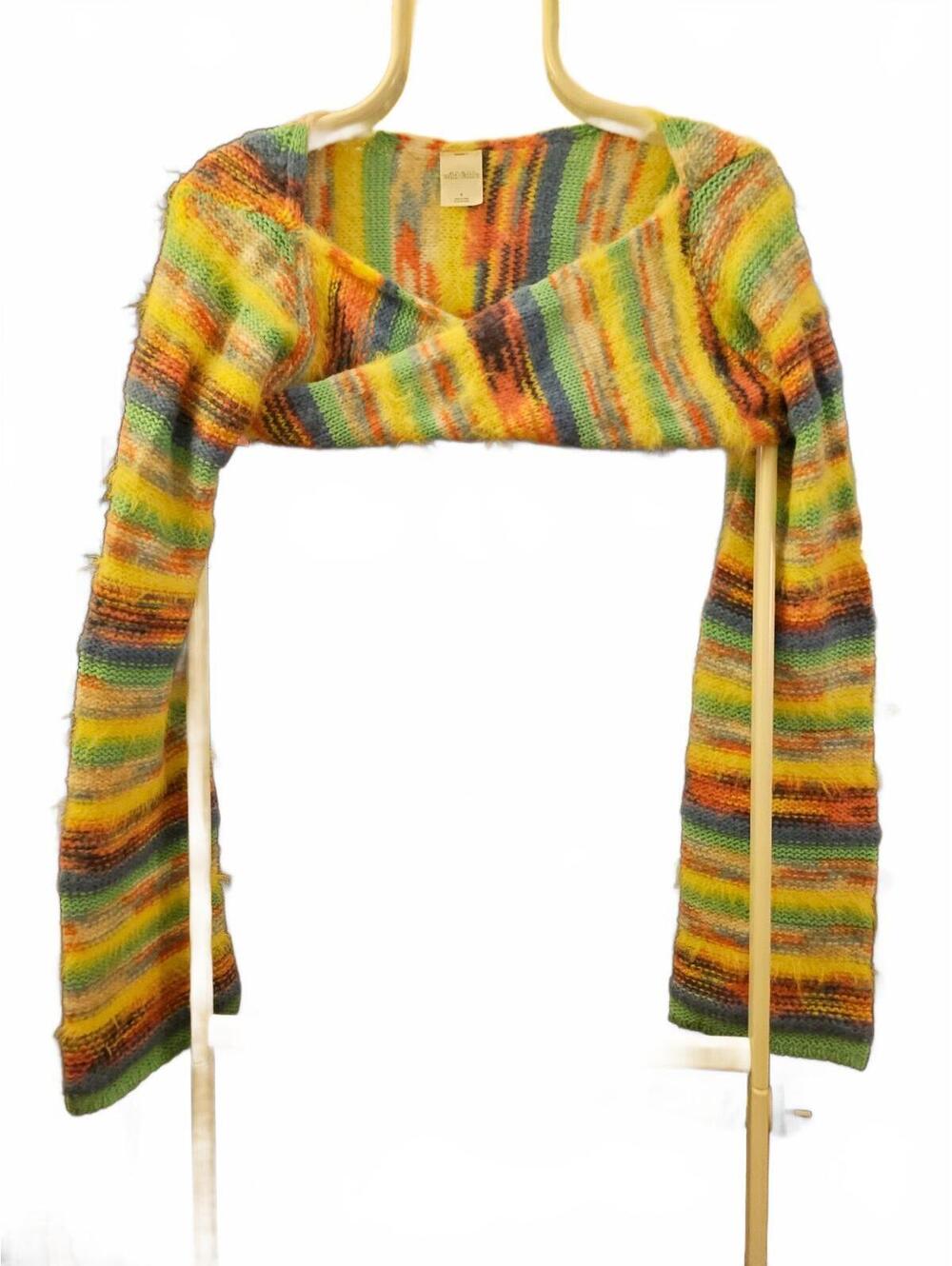 Wild Fable rainbow shrug Sweater Womens Small - See Pics For Design EUC